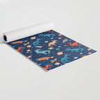 Painted Space Dinosaurs Yoga Mat Gallery Image 2