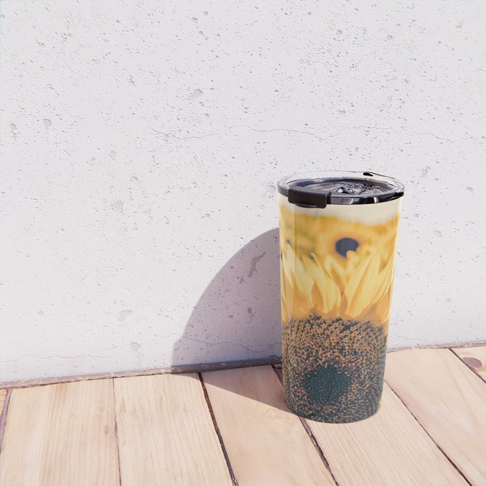 Sunflower Field Travel Mug Gallery Image 4
