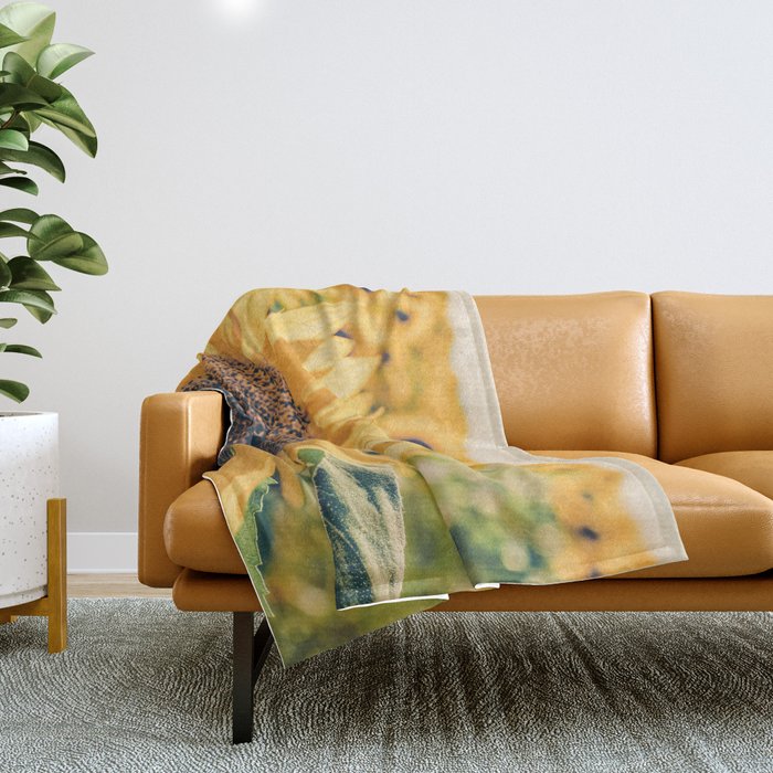 Sunflower Field Throw Blanket Gallery Image 1