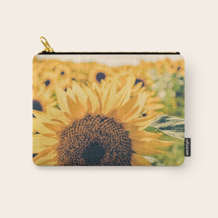 Sunflower Field Carry All Pouch Gallery Image 1