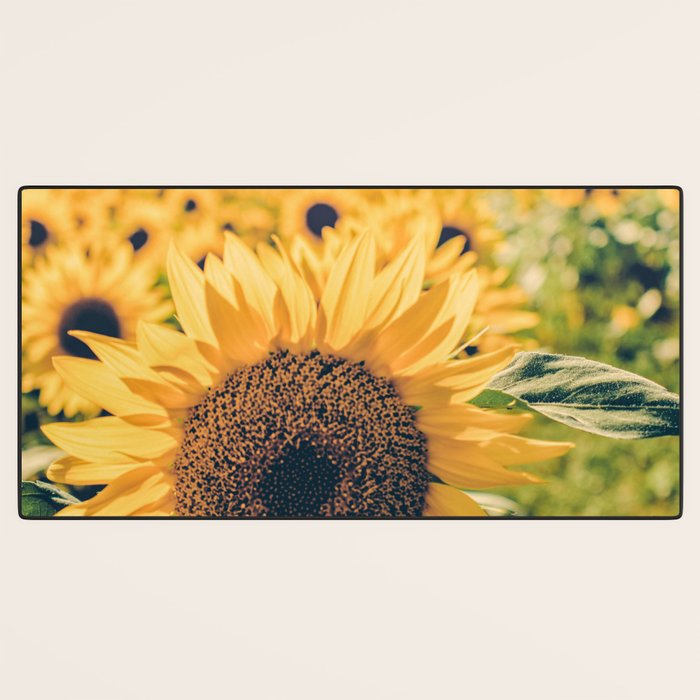 Sunflower Field Desk Mat Gallery Image 3