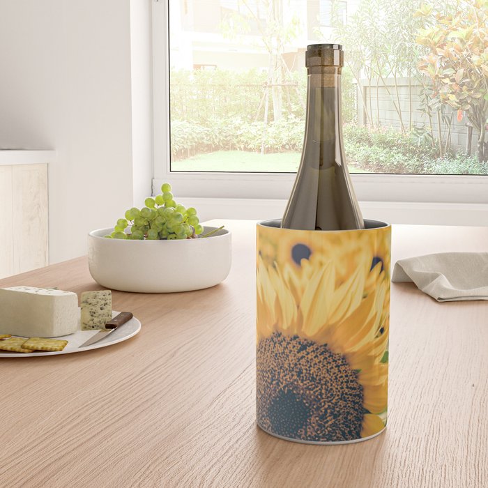 Sunflower Field Wine Chiller Gallery Image 4