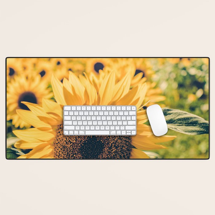 Sunflower Field Desk Mat Gallery Image 1