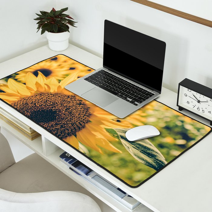 Sunflower Field Desk Mat Gallery Image 2