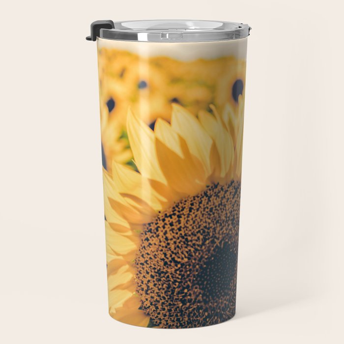 Sunflower Field Travel Mug Gallery Image 3