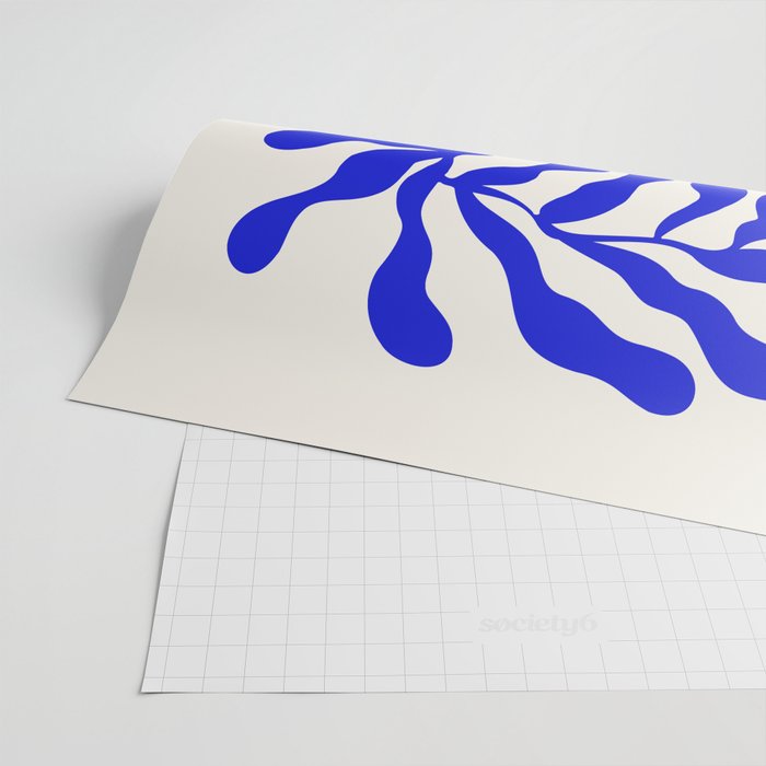 Blue Matisse Ferns II Wrapping Paper Gallery Image 2