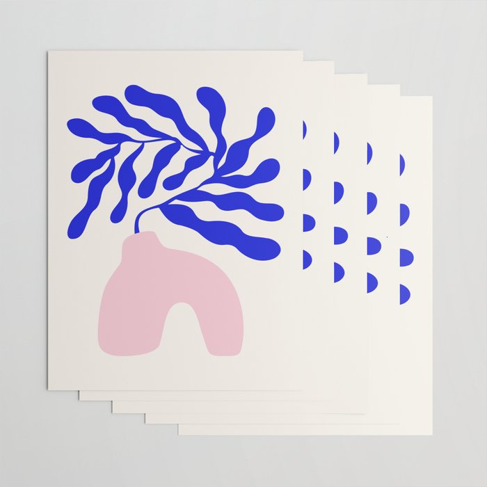 Blue Matisse Ferns II Wrapping Paper Gallery Image 3