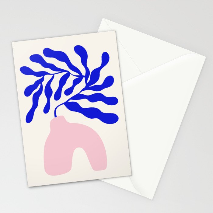 Blue Matisse Ferns II Stationery Card Gallery Image 2