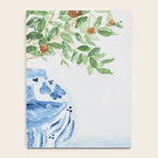 Blue and White Ginger Jar Orange Tree  Notebook Gallery Image 4