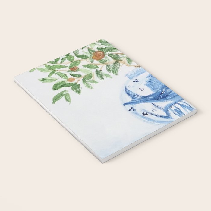 Blue and White Ginger Jar Orange Tree  Notebook Gallery Image 3