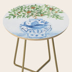 Blue and White Ginger Jar Orange Tree  Side Table Gallery Image 2