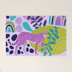 Two Pink Cheetahs Welcome Mat Gallery Image 1