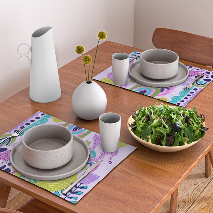 Two Pink Cheetahs Placemat Gallery Image 2