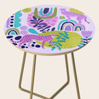 Two Pink Cheetahs Side Table Gallery Image 2