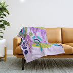 Two Pink Cheetahs Throw Blanket Gallery Image 1