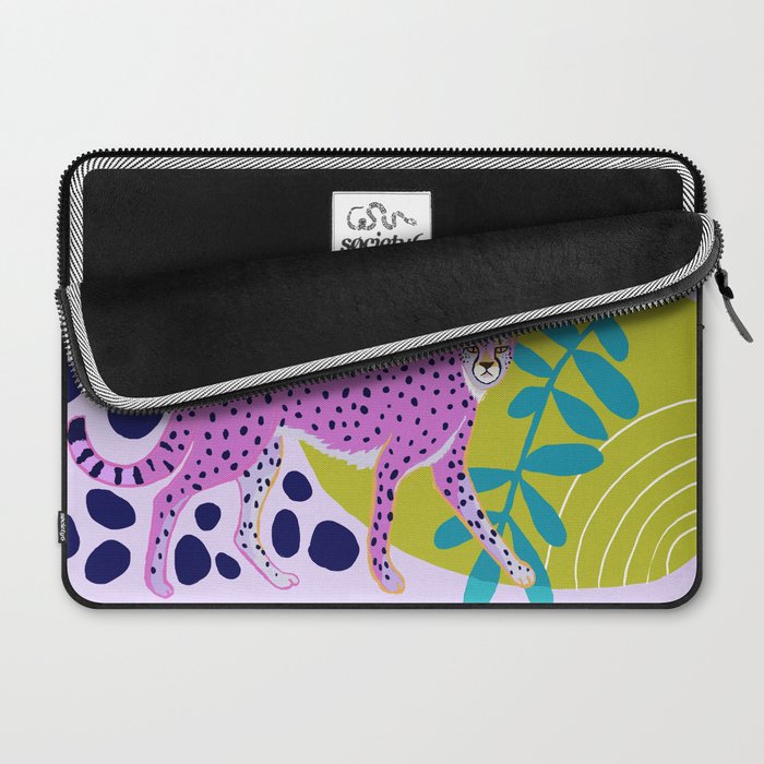 Two Pink Cheetahs Laptop Sleeve Gallery Image 2