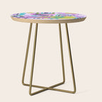 Two Pink Cheetahs Side Table Gallery Image 1