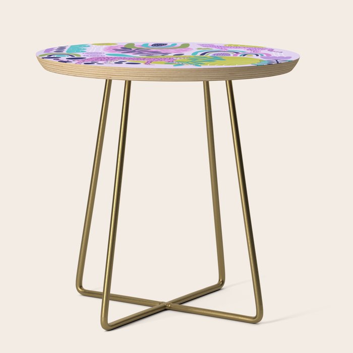 Two Pink Cheetahs Side Table Gallery Image 1