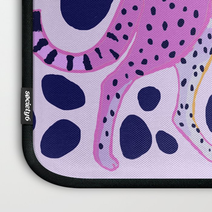 Two Pink Cheetahs Laptop Sleeve Gallery Image 3