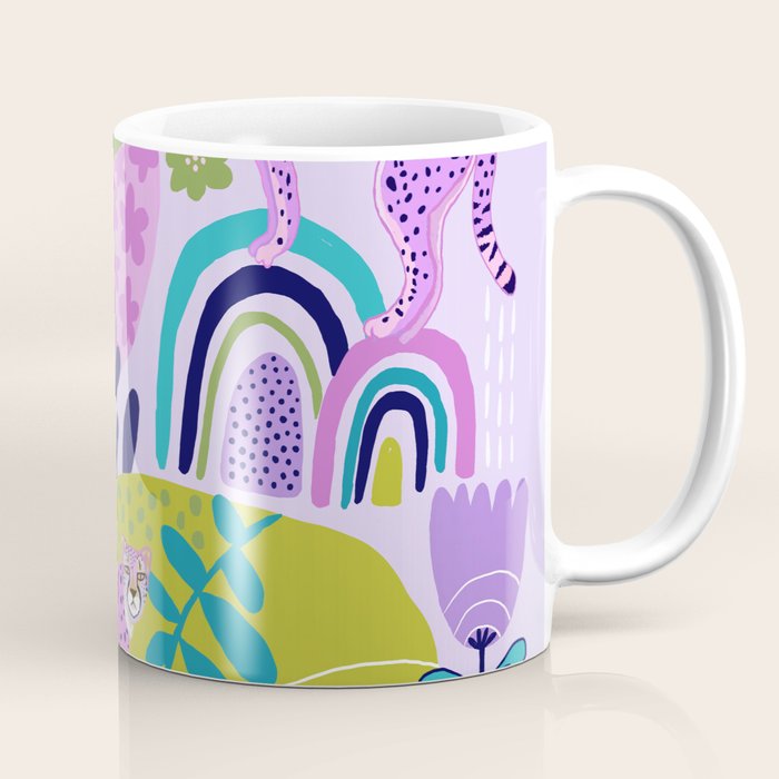 Two Pink Cheetahs Coffee Mug Gallery Image 1