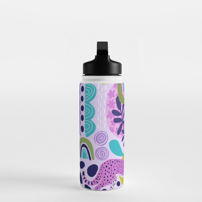 Two Pink Cheetahs Water Bottle Gallery Image 3