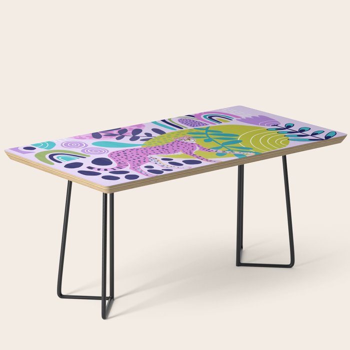 Two Pink Cheetahs Coffee Table Gallery Image 1