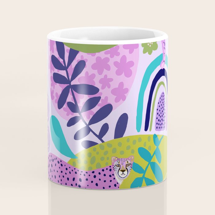 Two Pink Cheetahs Coffee Mug Gallery Image 4