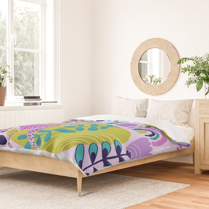 Two Pink Cheetahs Duvet Cover Gallery Image 2