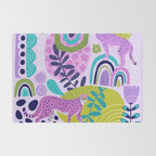 Two Pink Cheetahs Rug Gallery Image 2