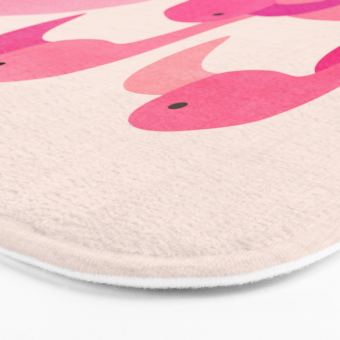 Florida Flamingos Bath Mat Gallery Image 3