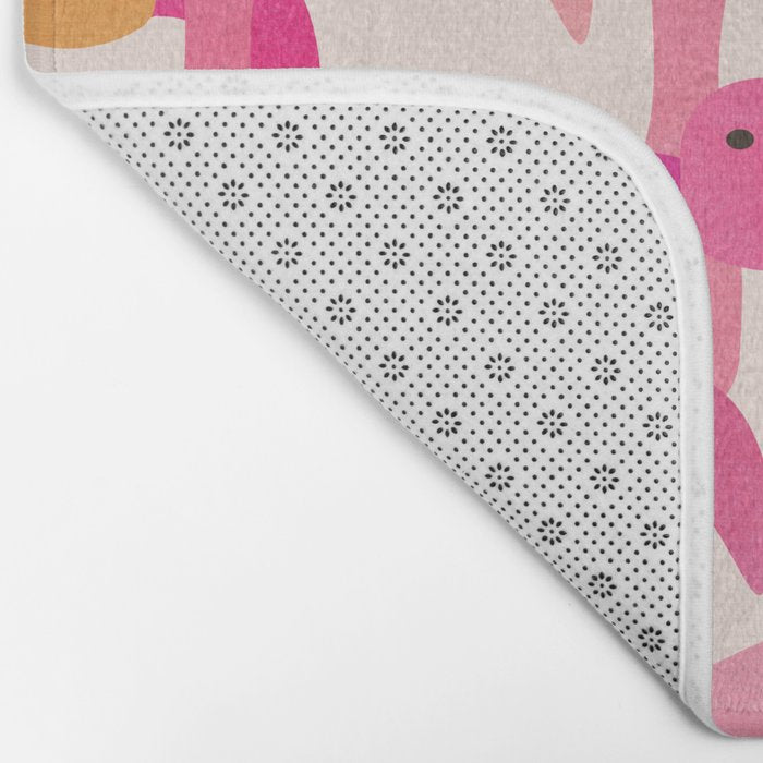 Florida Flamingos Bath Mat Gallery Image 2