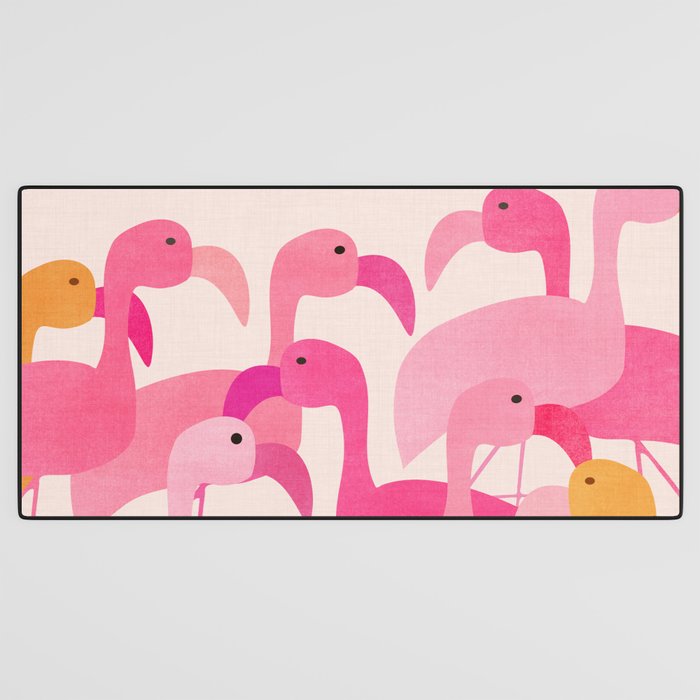 Florida Flamingos Desk Mat Gallery Image 3