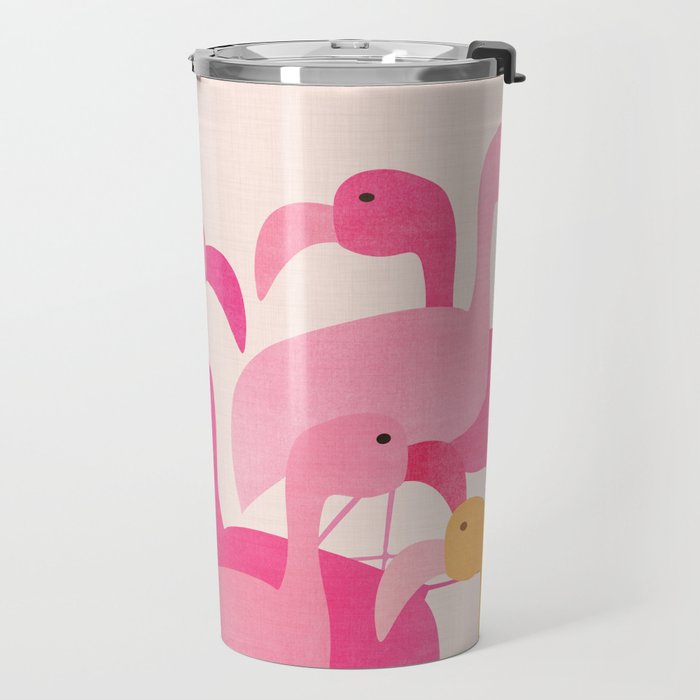 Florida Flamingos Travel Mug Gallery Image 2