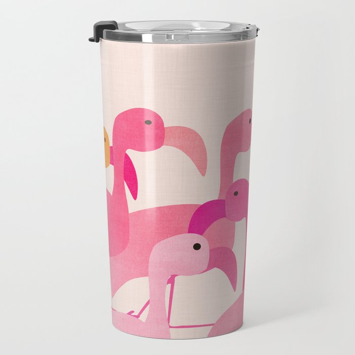 Florida Flamingos Travel Mug Gallery Image 3