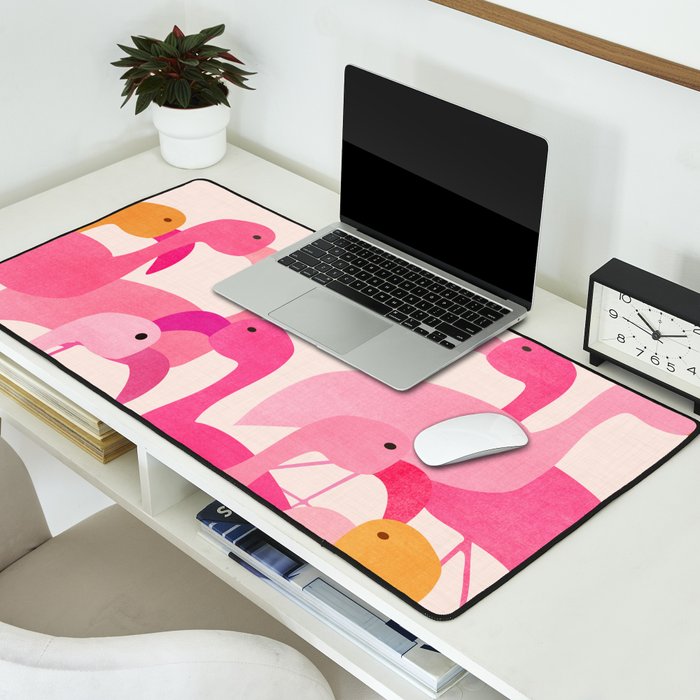 Florida Flamingos Desk Mat Gallery Image 2