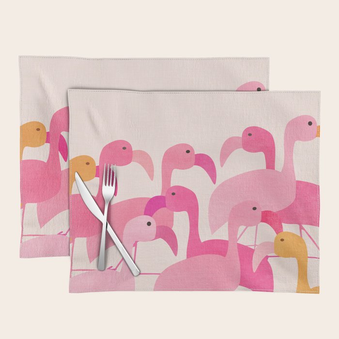 Florida Flamingos Placemat Gallery Image 1