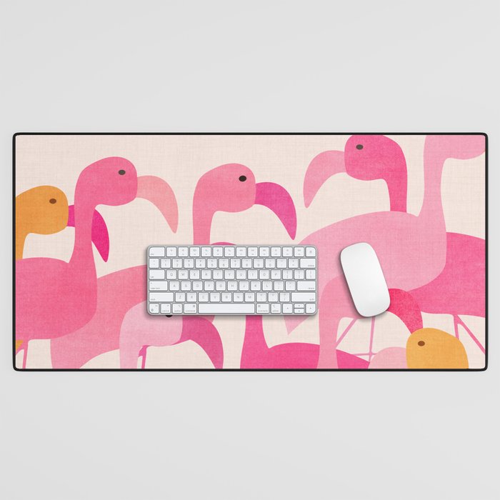 Florida Flamingos Desk Mat Gallery Image 1