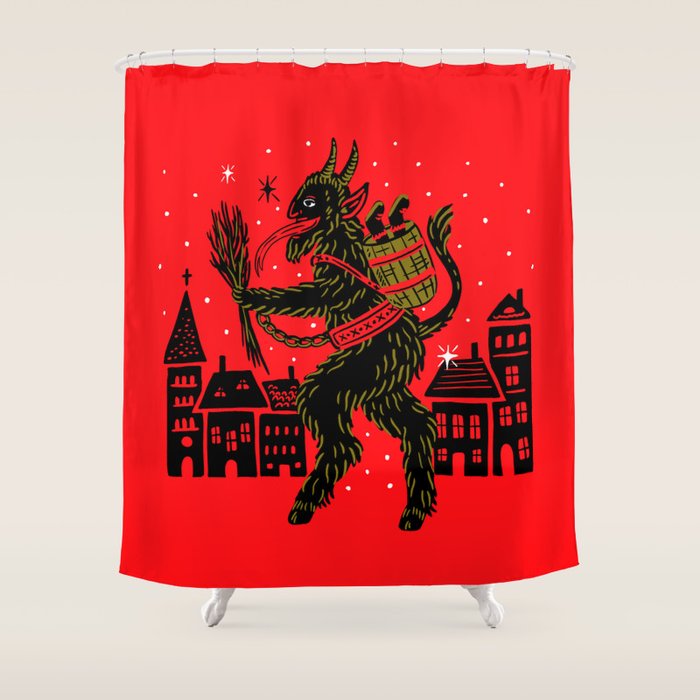 Krampus Shower Curtain Gallery Image 1