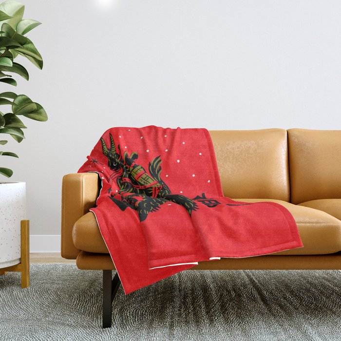 Krampus Throw Blanket Gallery Image 1