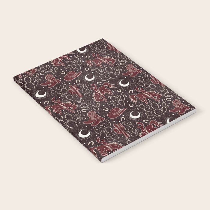 Cowboys and Cacti - manzanita brown Notebook Gallery Image 2