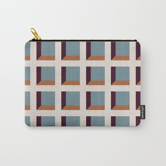 Minimalist 3D Pattern XVIII Carry All Pouch Gallery Image 1