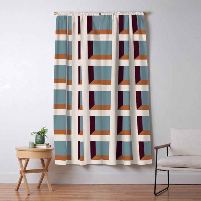 Minimalist 3D Pattern XVIII Window Curtain Gallery Image 5