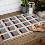 Minimalist 3D Pattern XVIII Outdoor Rug Gallery Image 2