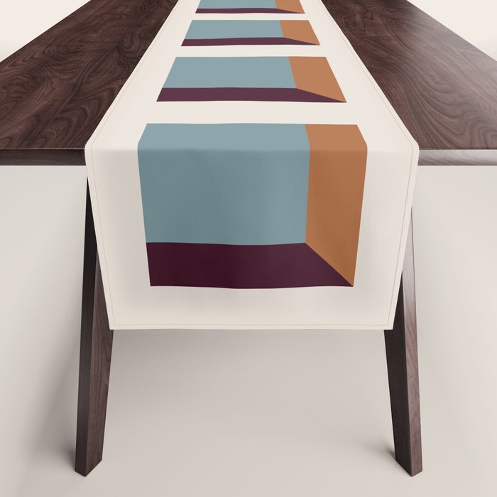 Minimalist 3D Pattern XVIII Table Runner Gallery Image 1
