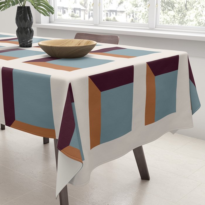 Minimalist 3D Pattern XVIII Tablecloth Gallery Image 3