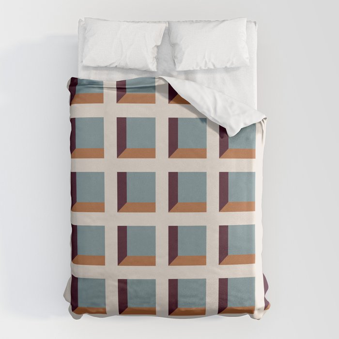 Minimalist 3D Pattern XVIII Duvet Cover Gallery Image 1