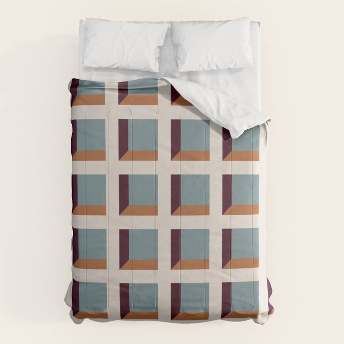 Minimalist 3D Pattern XVIII Comforter Gallery Image 1
