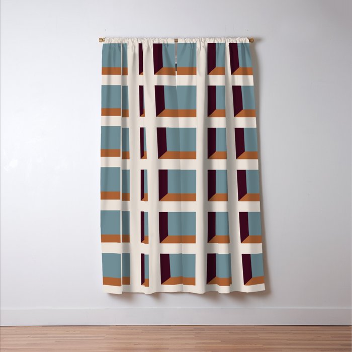 Minimalist 3D Pattern XVIII Window Curtain Gallery Image 3
