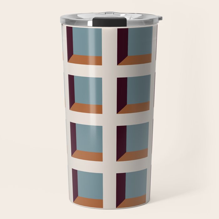 Minimalist 3D Pattern XVIII Travel Mug Gallery Image 1