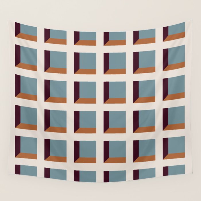 Minimalist 3D Pattern XVIII Wall Tapestry Gallery Image 4